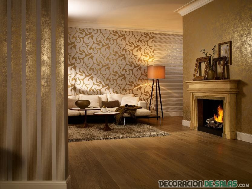 Ideas de papel tapiz para decorar tu salón