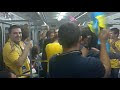 Видео Украинские фанаты после матча с Швецией (в метро)