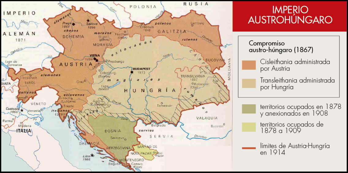 Resultado de imagen de Imperio Austrohungaro ausgleich