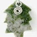 Christmas Tree Ornament from Ireland. Connemara Marble. Celtic Spiral Charm