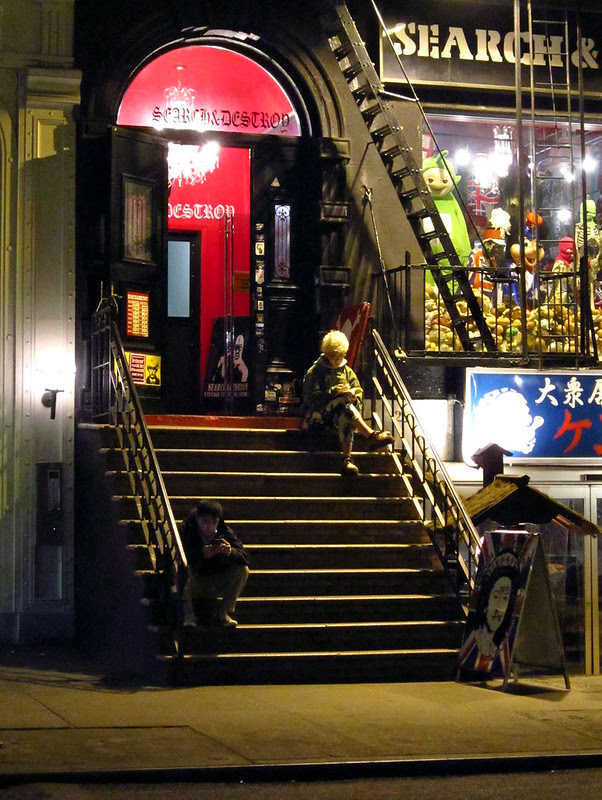 On the stoop