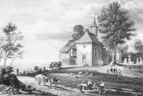 Stahlstich "Kapelle bei Schwaderloch" aus Zschokke