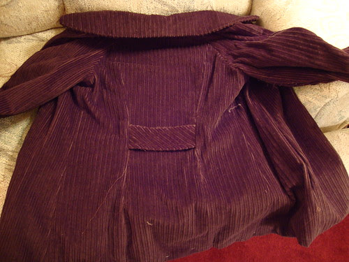 Simplicity 2508  in progress back of jacket