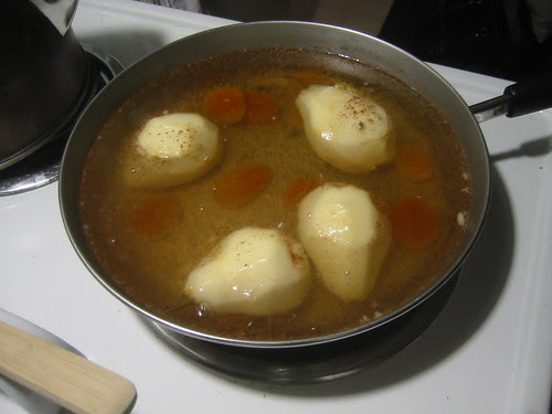 Poached pears!