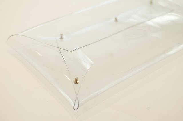 diy transparent clutch process 3