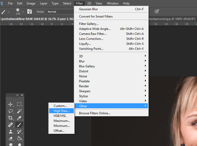 Portrait Post-Processing Workflow Tips - high pass filter