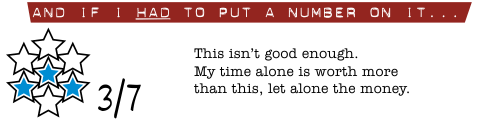 And because you won't be happy until I've given it a score...