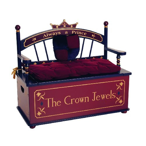 Levels Of Discovery Prince Bench Seat with Storage Burgundy