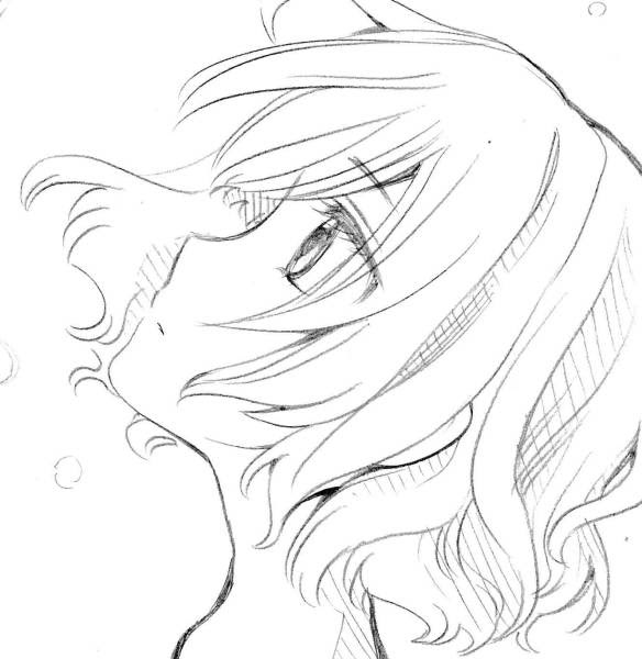 いろいろ 女の子 イラスト 横顔 簡単 たつく