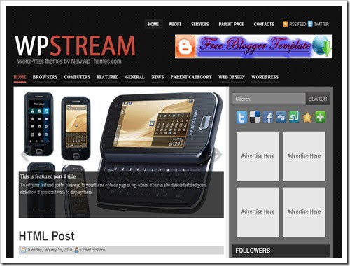 WPStreamBloggerTemplate thumb
