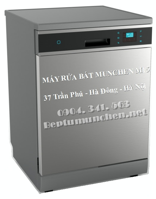 máy rửa bát Munchen m15 rửa được 14 bộ bát đĩa