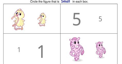  kindergarten worksheets big and small worksheets