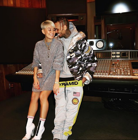 Chris Brown & Indonesian Pop Star Agnez Mo's Flirty Flicks ...