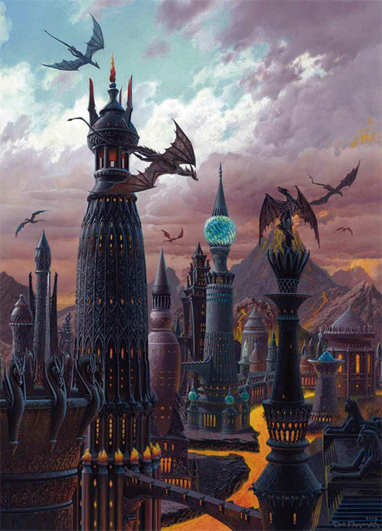 The Towers of Valyria by Ted Nasmith