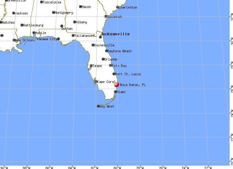 Boca Raton On Map Of Florida 2018