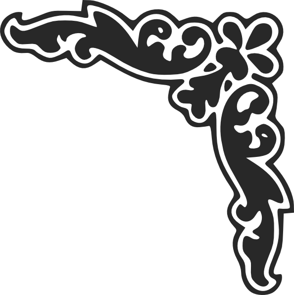Download Decorative Corner Design Clip Art at Clker.com - vector ...