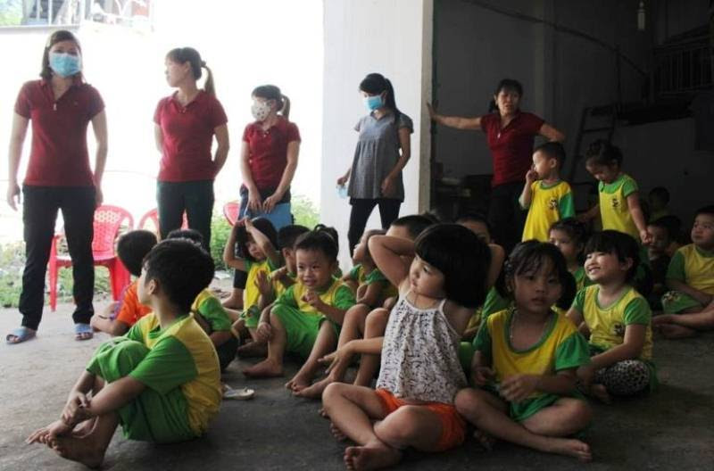 nhà trẻ, đám cháy, sơ tán, cứu hỏa, di dời, CSPCCC