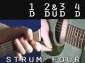 Learn 10  strumming patterns for guitar.