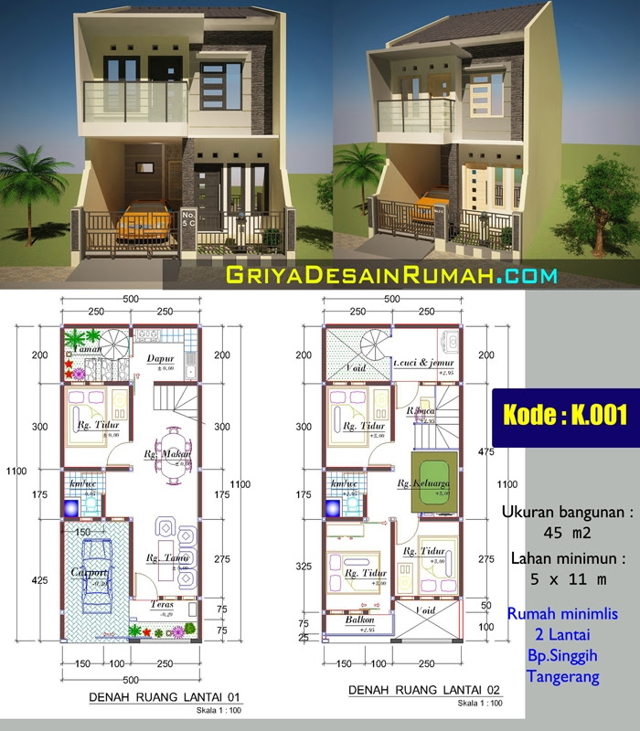  Rumah  minimalis 2 lantai  Bpk Singgih di Tangerang Jasa 