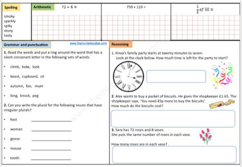 year 3 free worksheets the mum educates