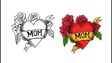 mothers day drawing ideas youtube