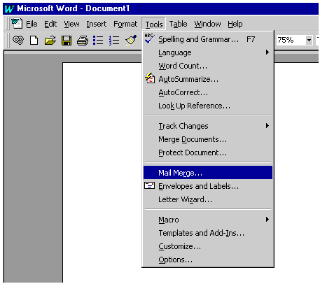 Using the built in PostNet barcoding features of Microsoft Word 2000 | TALtech
