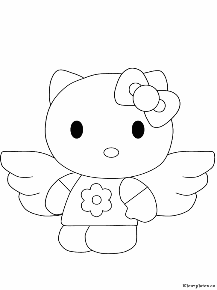 Hello Kitty Kleurplaten Kleurplateneu