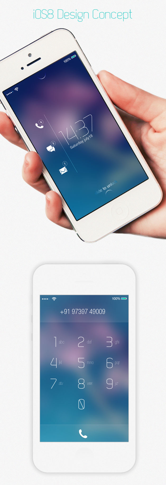iOS8 Design Concept 1