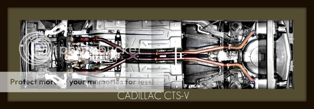 Panoramic Picture of the underside of a Cadillac