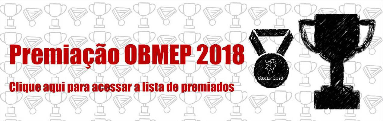 PREMIAÇÃO OBMEP 2018