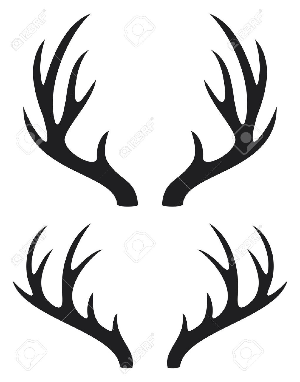 Download Antler Silhouette at GetDrawings | Free download