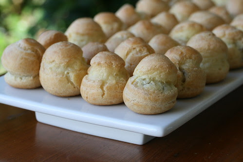 Cream Puffs with Vanilla &amp; Chocolate Pastry Cream