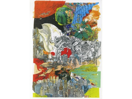 大友克洋genga展 メインビジュアルも展示 河村康輔 2nd 展 5 23 水 オープニングイベントでは伊藤桂司と共に繰り広げるコラージュバトル トークも 骰子の眼 Webdice