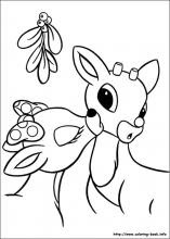 Rudolph The Red Nosed Reindeer Coloring Pages On Coloring Book Info