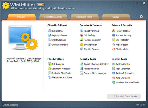 WinUtilities Professional Edition v12.01 Multilanguage-P2P
