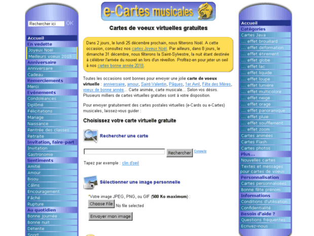 Bienvenue Au Creation Villeronce Com Page Cartes Virtuelles Gratuites Voeux Pour Un Anniversaire Noel Bonne Annee
