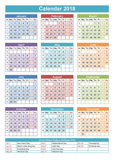 yearly calendars  holidays activity shelter