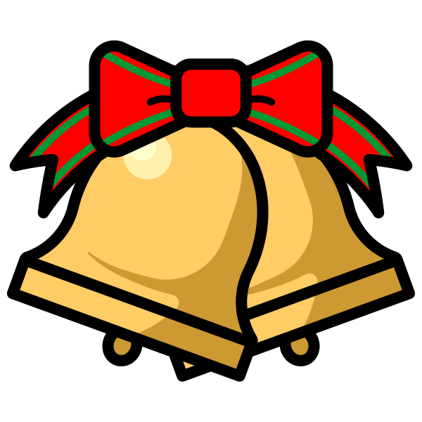 かわいいクリスマスベル3の無料イラスト 商用フリー オイデ43