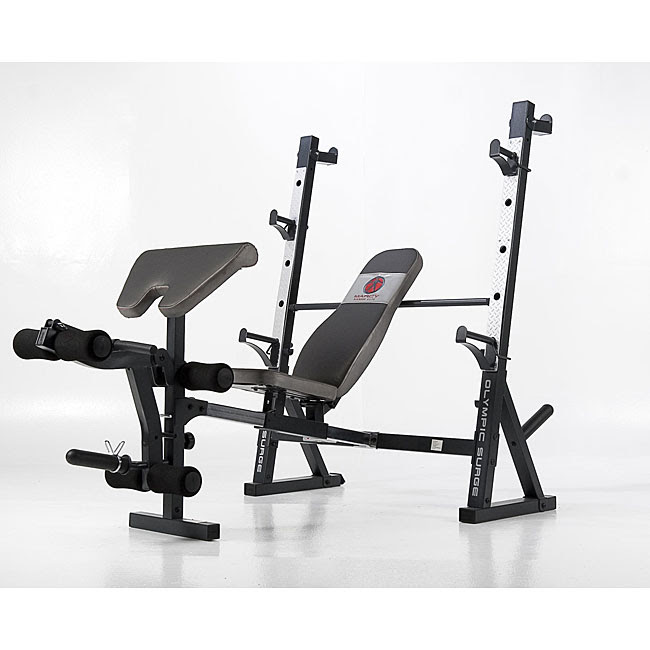 Marcy Diamond Elite Olympic Surge Bench - 12603141 - Overstock.com ...