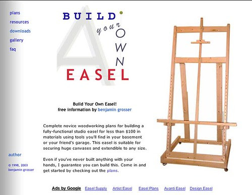 Making Your Own Easel PDF Woodworking