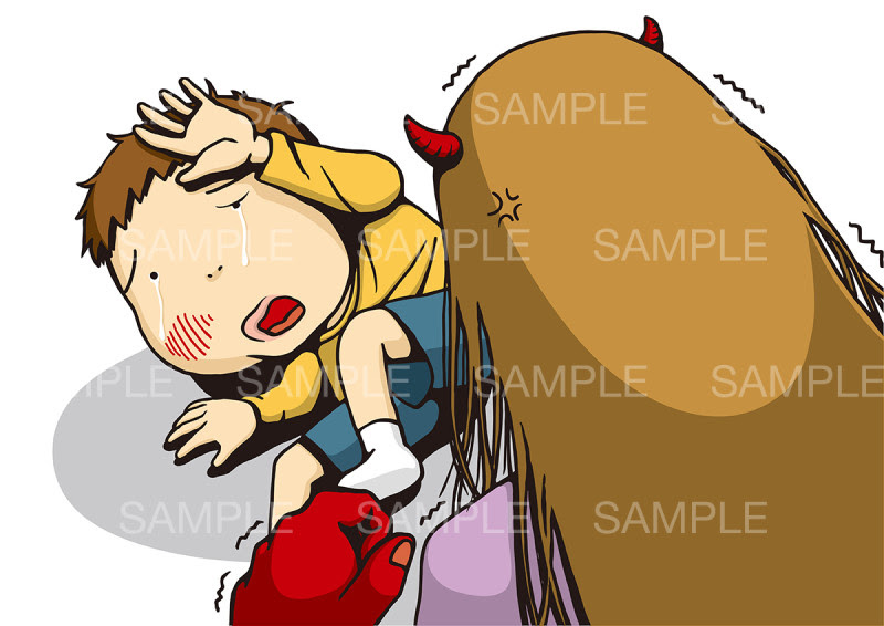 児童虐待 のイメージイラスト