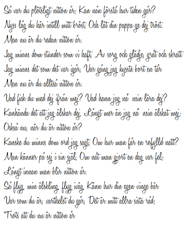 Hyllningstal till syster