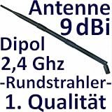 9dbi WLAN Verstärkungs Antenne 9 dbi RP-SMA Dipol + Vergoldete Büchse