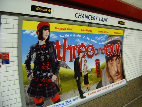 Three and Out Poster on the Tube