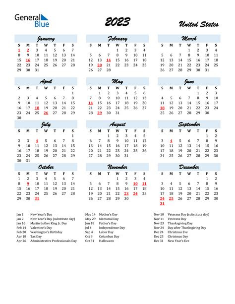  2023 printable yearly calendar with holidays imagesee