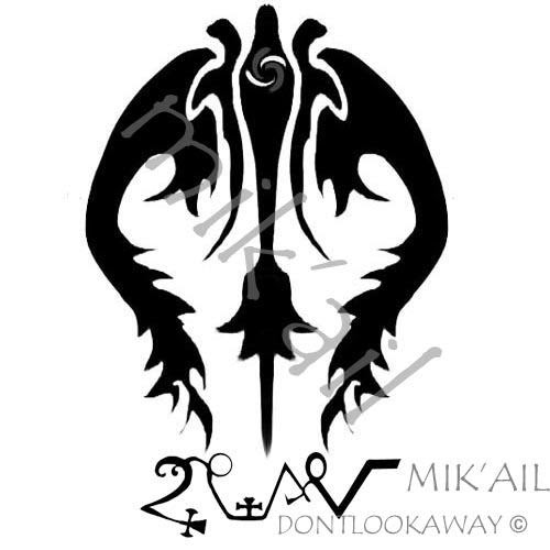 mik'ail - chest tattoo