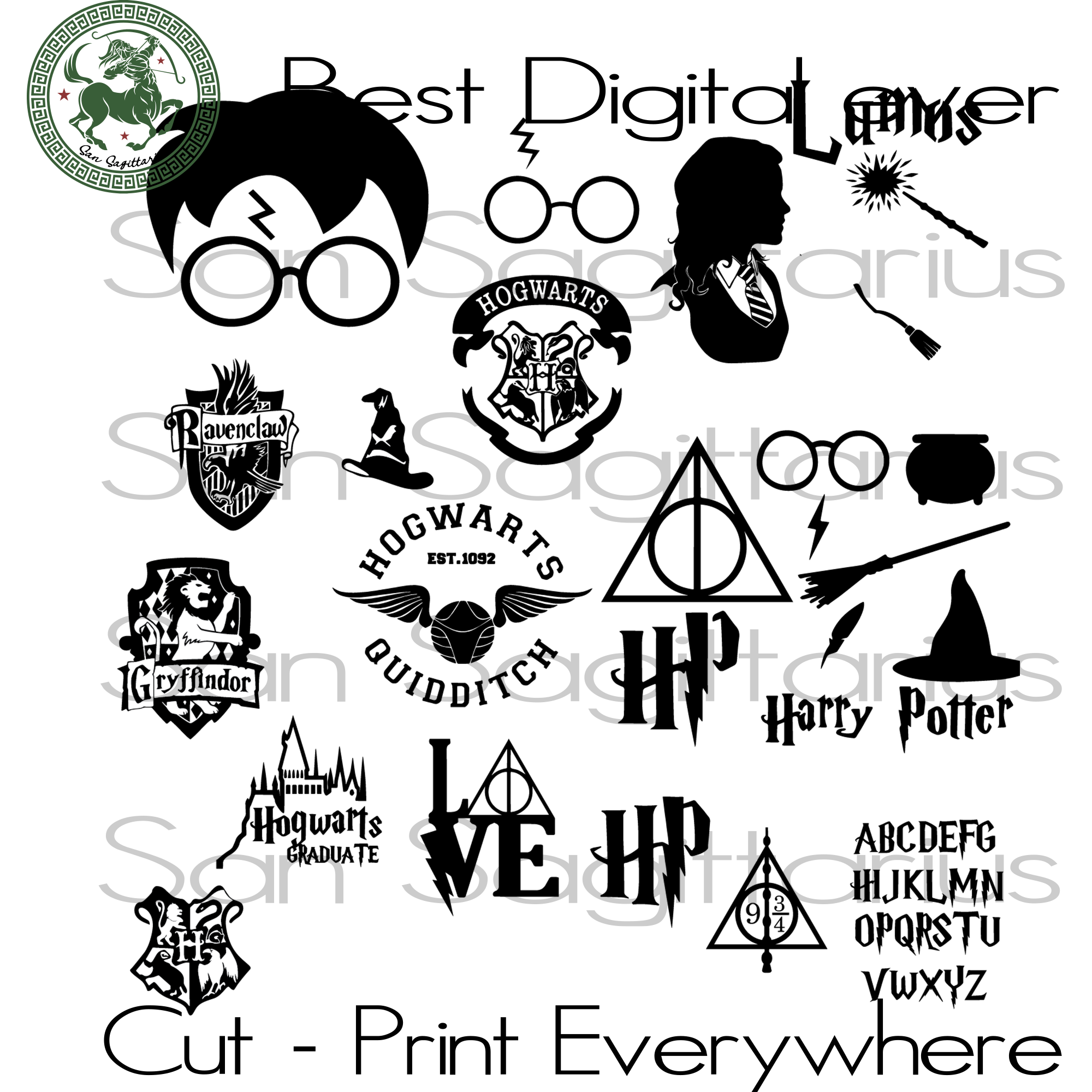 Download Harry Potter Svg Bundle Harry Potter Harry Potter Svg Harry Potter San Sagittarius