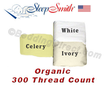 Certified Organic 3/4 Size 300 Thread Count Cotton Percale Sheet Set buy Organic Cotton Percale Sheets