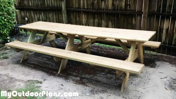 DIY 10' Picnic Table MyOutdoorPlans Free Woodworking ...