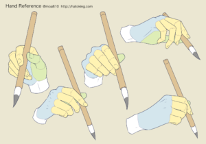 手のイラスト資料集 Hand Reference Hato King